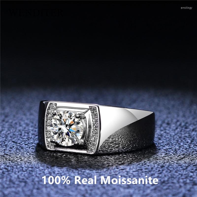 Cluster Rings 925 Sterling Silver Platinum Plated Moissanite 1 Ring High Quality D Color Diamond Gemstone Men's Luxury Jewelry
Cluster Rings 925 Sterling Silver Platinum Plated Moissanite 1 Ring High Quality D Color Diamond Gemstone Men's Luxury Jewelry