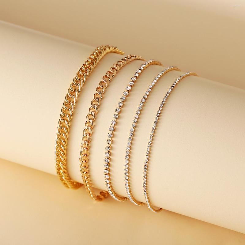 Anklets Han Zhishang Claw Chain Full Diamond Anklet Creative Retro Simple Temperament Five-piece Suit
Anklets Han Zhishang Claw Chain Full Diamond Anklet Creative Retro Simple Temperament Five-piece Suit