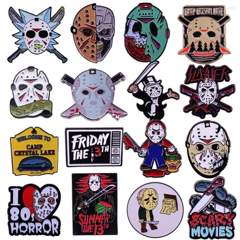 Brooches Horror Pin Badges Brooch Metal Lapel Pins For Backpacks Women Fashion Halloween Jewelry Accessories Gifts
Brooches Horror Pin Badges Brooch Metal Lapel Pins For Backpacks Women Fashion Halloween Jewelry Accessories Gifts