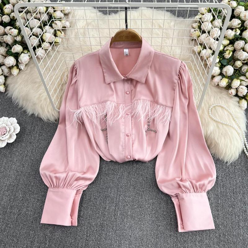 Women's Blouses Autumn European And American Retro Lapel Tassel Loose Lantern Long-sleeved Casual Short Top Women, Green
Women's Blouses Autumn European And American Retro Lapel Tassel Loose Lantern Long-sleeved Casual Short Top Women, Green