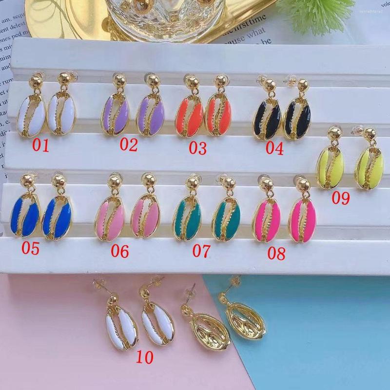 Dangle Earrings 5Pairs Colorful Enamel Cowrie Shell Boho Summer Beach Minimal Charms Jewels
Dangle Earrings 5Pairs Colorful Enamel Cowrie Shell Boho Summer Beach Minimal Charms Jewels