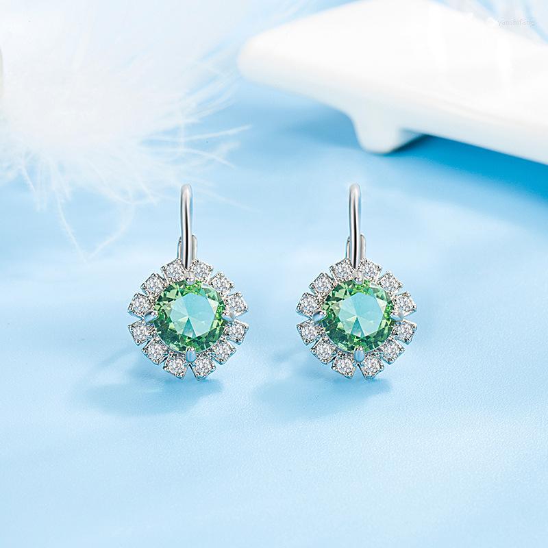 Hoop Earrings Korean Green Stone Round Silver Color Zircon Charm Wedding Engagement For Women Vintage Party Jewelry
Hoop Earrings Korean Green Stone Round Silver Color Zircon Charm Wedding Engagement For Women Vintage Party Jewelry