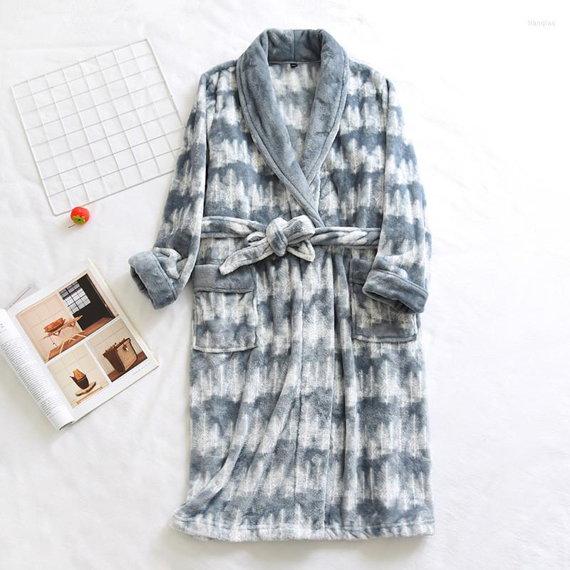 Men's Sleepwear 2022 Men's Winter Robe Warm Thick Flannel Pajamas Male Bathrobe Homewear Comfortable Nightwear Home Clothes, Color 01
Men's Sleepwear 2022 Men's Winter Robe Warm Thick Flannel Pajamas Male Bathrobe Homewear Comfortable Nightwear Home Clothes, Color 01