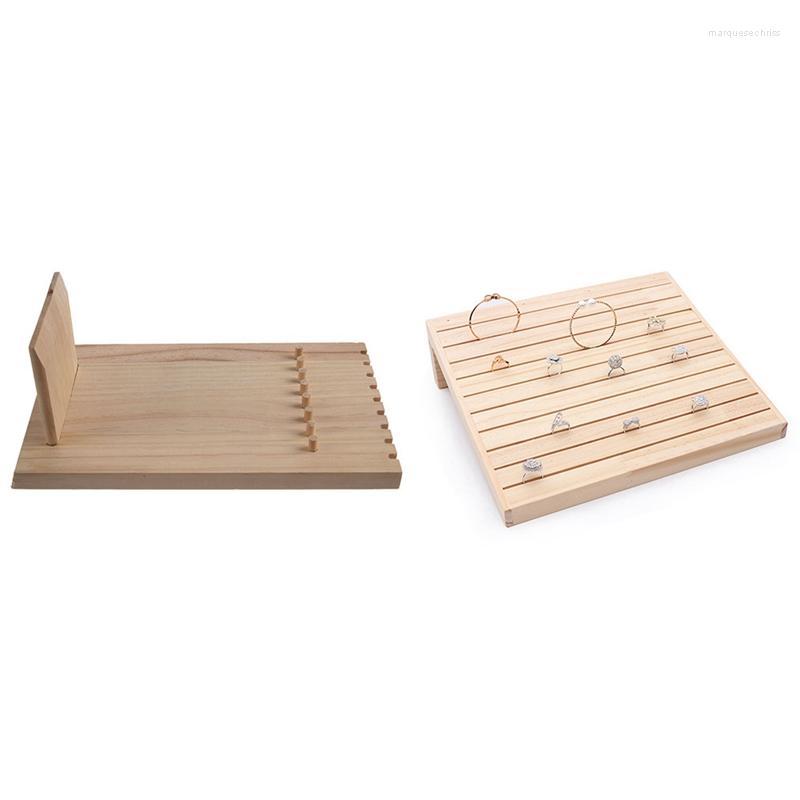 Jewelry Pouches 2 Pcs Unfinished Wood Necklace Pendant Display Stand Holder Rack 9 Hooks For Chain Bracelet 
Jewelry Pouches 2 Pcs Unfinished Wood Necklace Pendant Display Stand Holder Rack 9 Hooks For Chain Bracelet