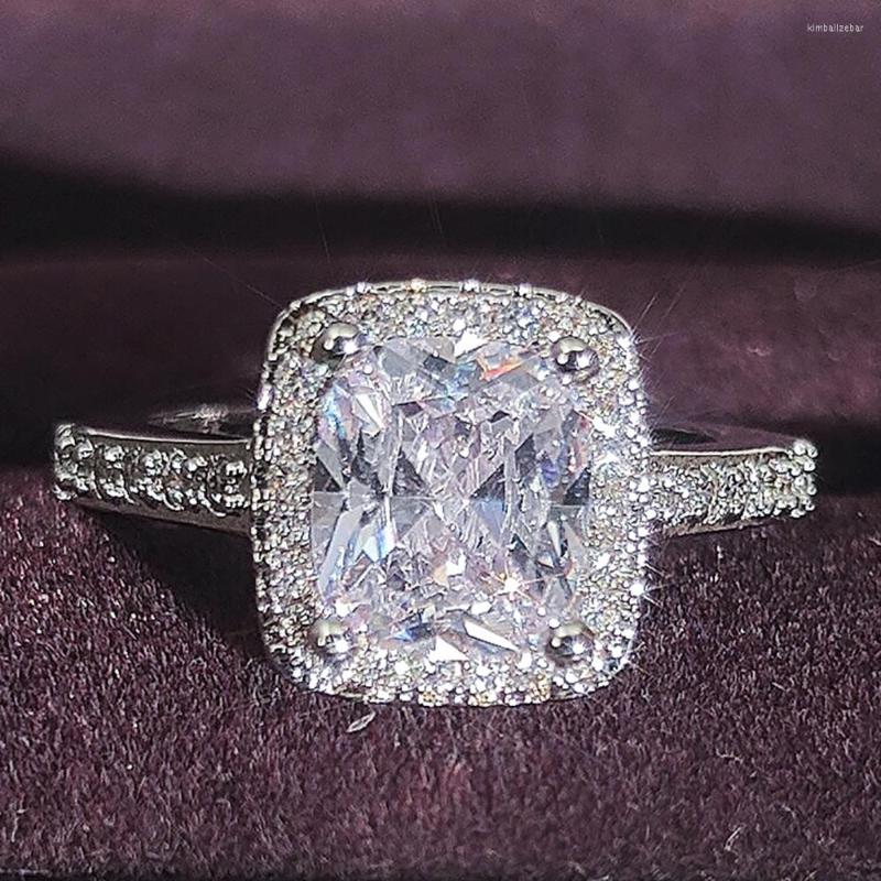 Wedding Rings Original Silver Color Cushion Cut Finger Ring Sets For Women Jewelry Pure Engagement R466A
Wedding Rings Original Silver Color Cushion Cut Finger Ring Sets For Women Jewelry Pure Engagement R466A