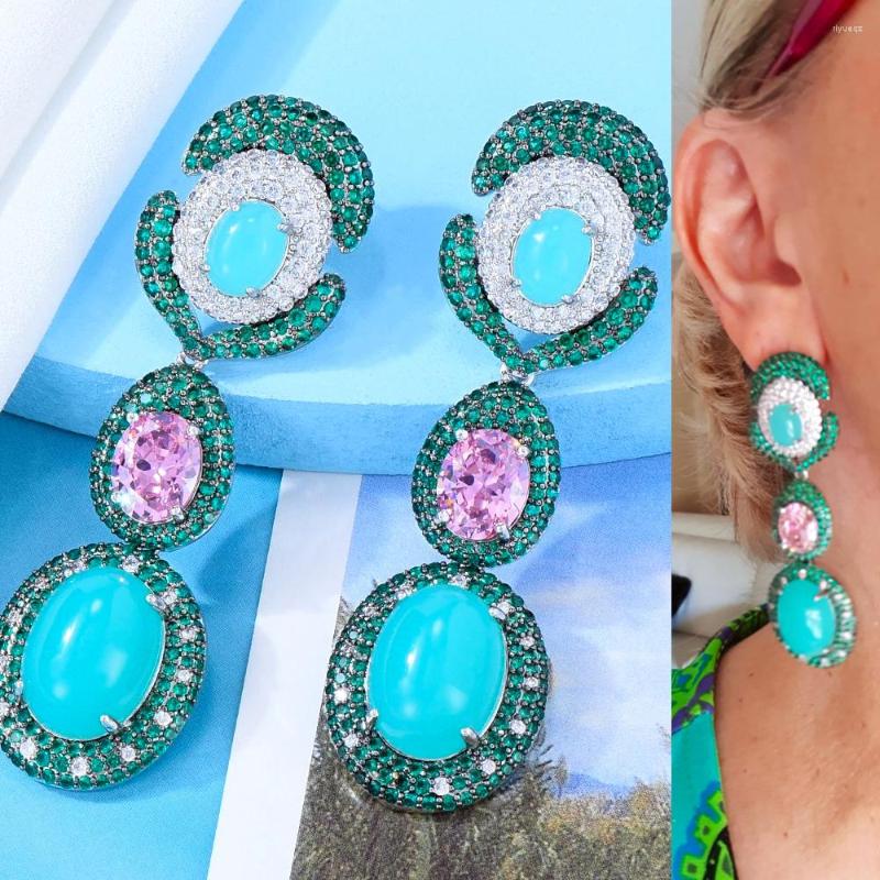 Dangle Earrings GODKI Luxury Trendy Shiny Green CZ Full Mirco Paved Cubic Zircon Naija Wedding Jewelry Gift
Dangle Earrings GODKI Luxury Trendy Shiny Green CZ Full Mirco Paved Cubic Zircon Naija Wedding Jewelry Gift