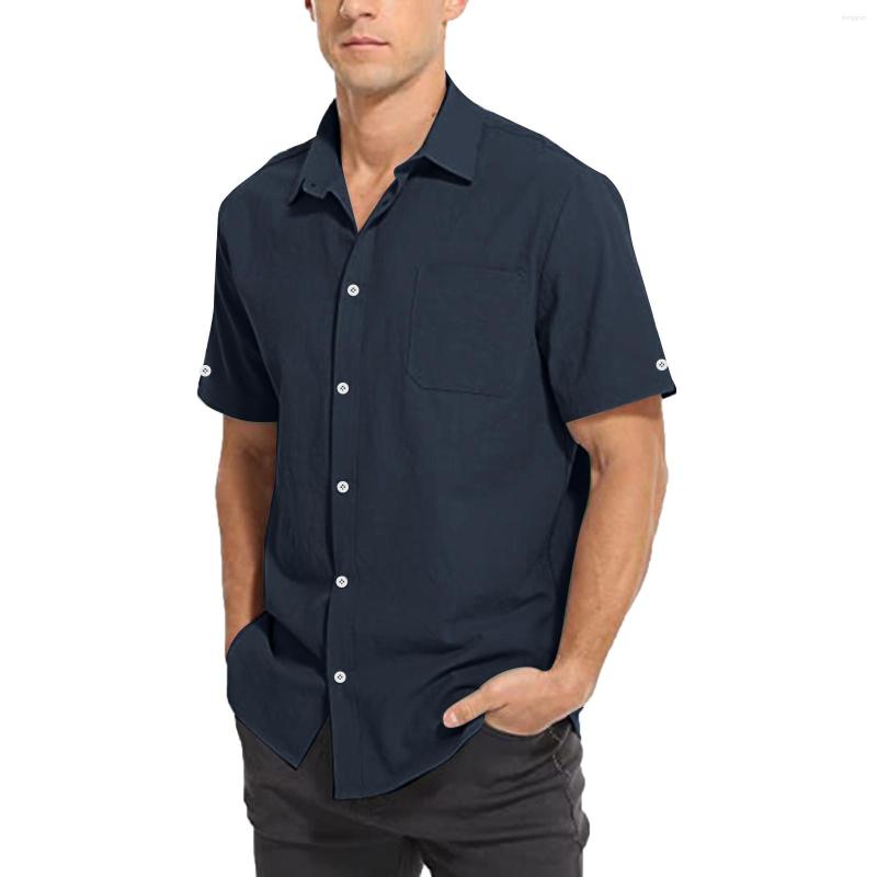 Men's Casual Shirts Large Men's Tops Mens Summer Fashion Classic Solid Color Pocket Single Breasted Cotton And Linen Shirt Short, Black
Men's Casual Shirts Large Men's Tops Mens Summer Fashion Classic Solid Color Pocket Single Breasted Cotton And Linen Shirt Short, Black