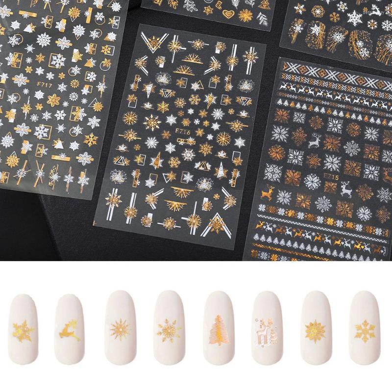 Nail Stickers 8pcs/set 5D Engraved Christmas Art Charms Snowflake Gingerbread Elk Year Sliders For Nails Manicure Decoration
Nail Stickers 8pcs/set 5D Engraved Christmas Art Charms Snowflake Gingerbread Elk Year Sliders For Nails Manicure Decoration