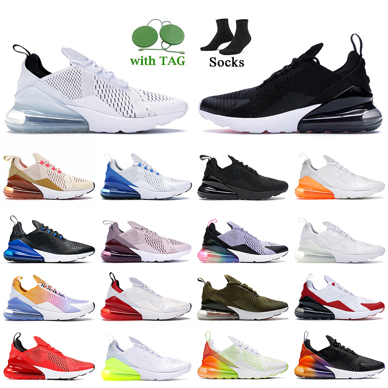 Outdoor Jogging Trainers 270 Sports OG Running Shoes Women Mens Triple White Black Barely Rose 27c BE True GUniversity Red Guava Ice Blue Platinum Volt 270s Sneakers
