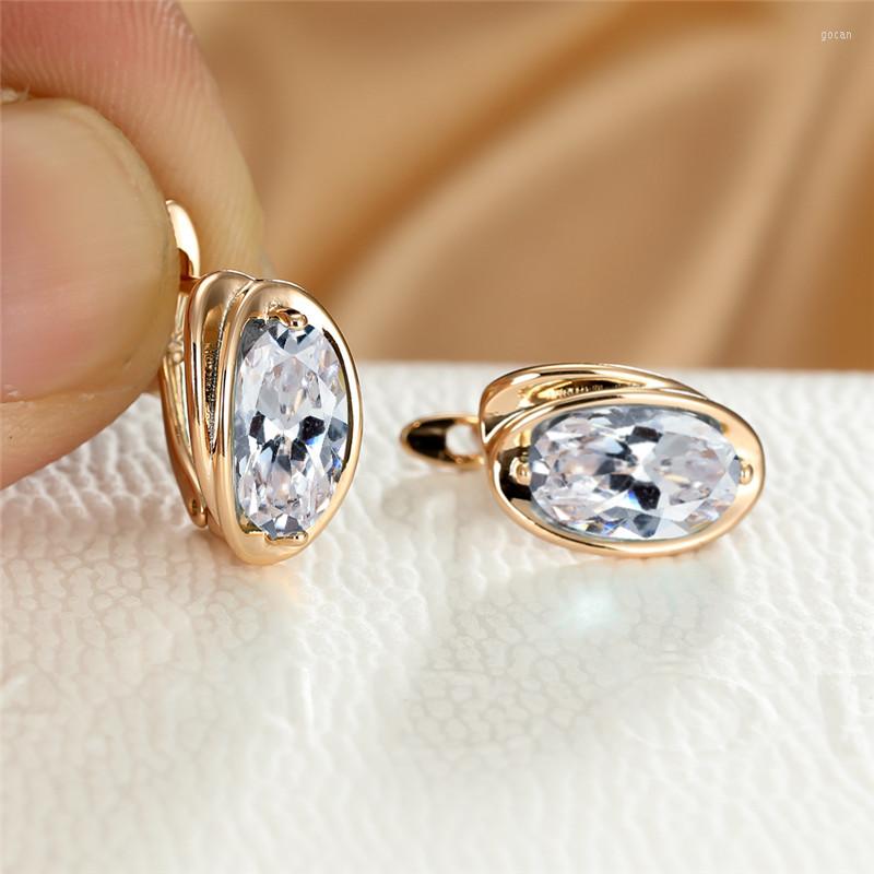 Hoop Earrings Fashion White Oval Stone Luxury Female Crystal Cute Bridal Gold Color Wedding For Women
Hoop Earrings Fashion White Oval Stone Luxury Female Crystal Cute Bridal Gold Color Wedding For Women