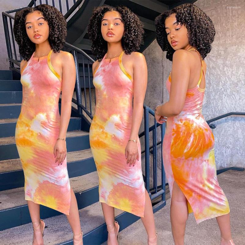 Casual Dresses Women' 2022 Spring And Summer Fashion Pink Yellow Pinyin Sleeveless Split Length Dress
Casual Dresses Women' 2022 Spring And Summer Fashion Pink Yellow Pinyin Sleeveless Split Length Dress