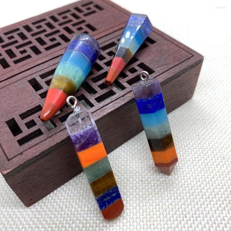 Charms Exquisite Natural Stone Seven Chakra Charm Pendulum Pendant Reiki Healing Making DIY Jewelry Bracelet Necklace 10x47mm15x47mm
Charms Exquisite Natural Stone Seven Chakra Charm Pendulum Pendant Reiki Healing Making DIY Jewelry Bracelet Necklace 10x47mm15x47mm