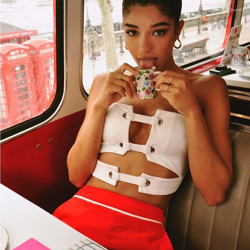 Women' Tanks Europe America Summer Cotton Vest Short Wrap Chest Straps Word-neck Bandeau Sexy Women Bandage Crop Tops, White
Women' Tanks Europe America Summer Cotton Vest Short Wrap Chest Straps Word-neck Bandeau Sexy Women Bandage Crop Tops, White