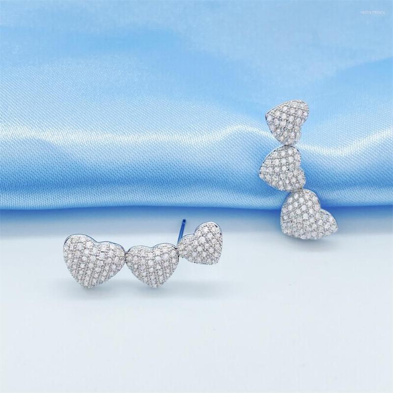 Stud Earrings Iced Out Beautiful Women Trendy Jewelry Brass Zircon Heart Dangle Designer
Stud Earrings Iced Out Beautiful Women Trendy Jewelry Brass Zircon Heart Dangle Designer