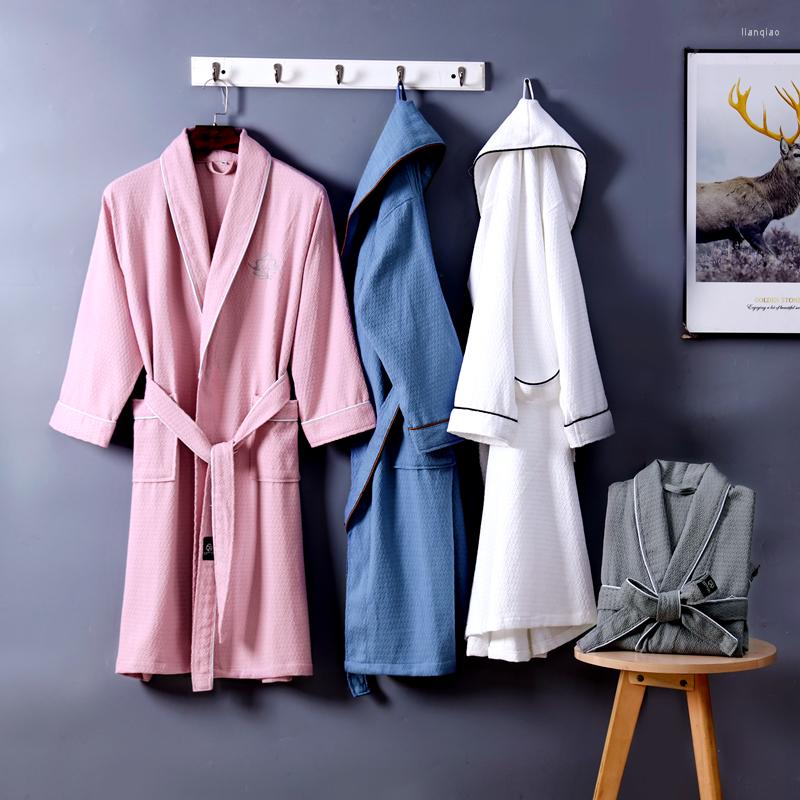 Men's Sleepwear Summer Men Robe Cotton Kimono Bathrobe Plus Size Waffle Bath Mens Robes El For Women Dressing Gown, Blue
Men's Sleepwear Summer Men Robe Cotton Kimono Bathrobe Plus Size Waffle Bath Mens Robes El For Women Dressing Gown, Blue