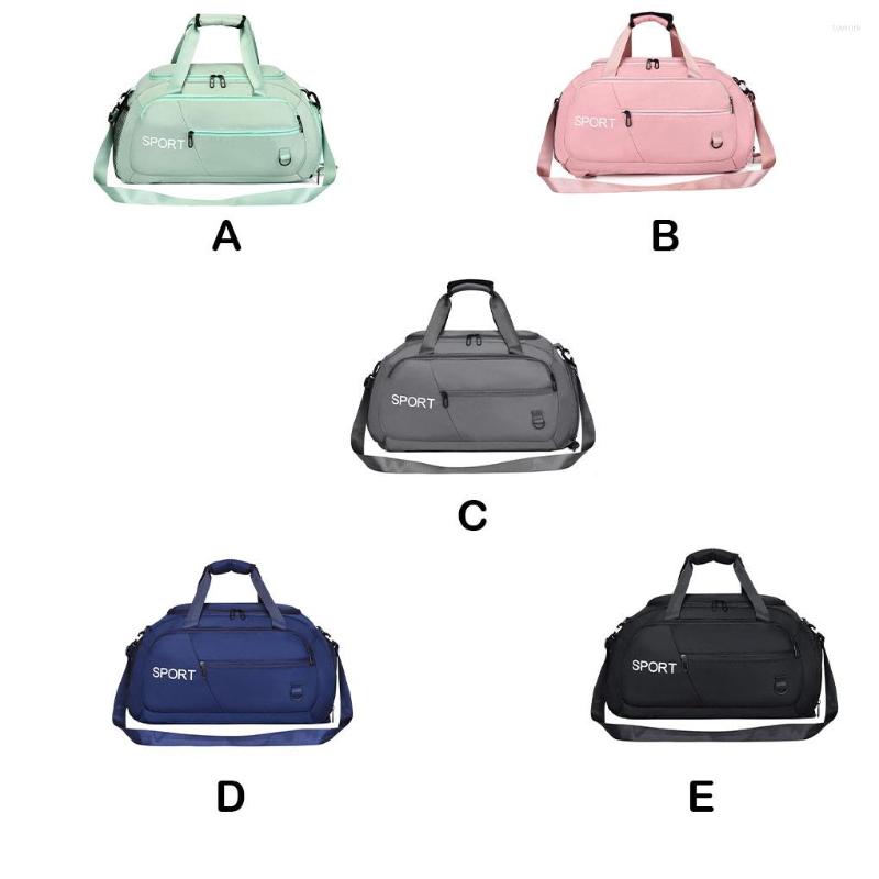 Outdoor Bags Fitness Gym Bag Travel Portable Storage Pouch Pockets Compartments Waterproof Solid Color Shoulder Casual Organizer, Green 
Outdoor Bags Fitness Gym Bag Travel Portable Storage Pouch Pockets Compartments Waterproof Solid Color Shoulder Casual Organizer, Green