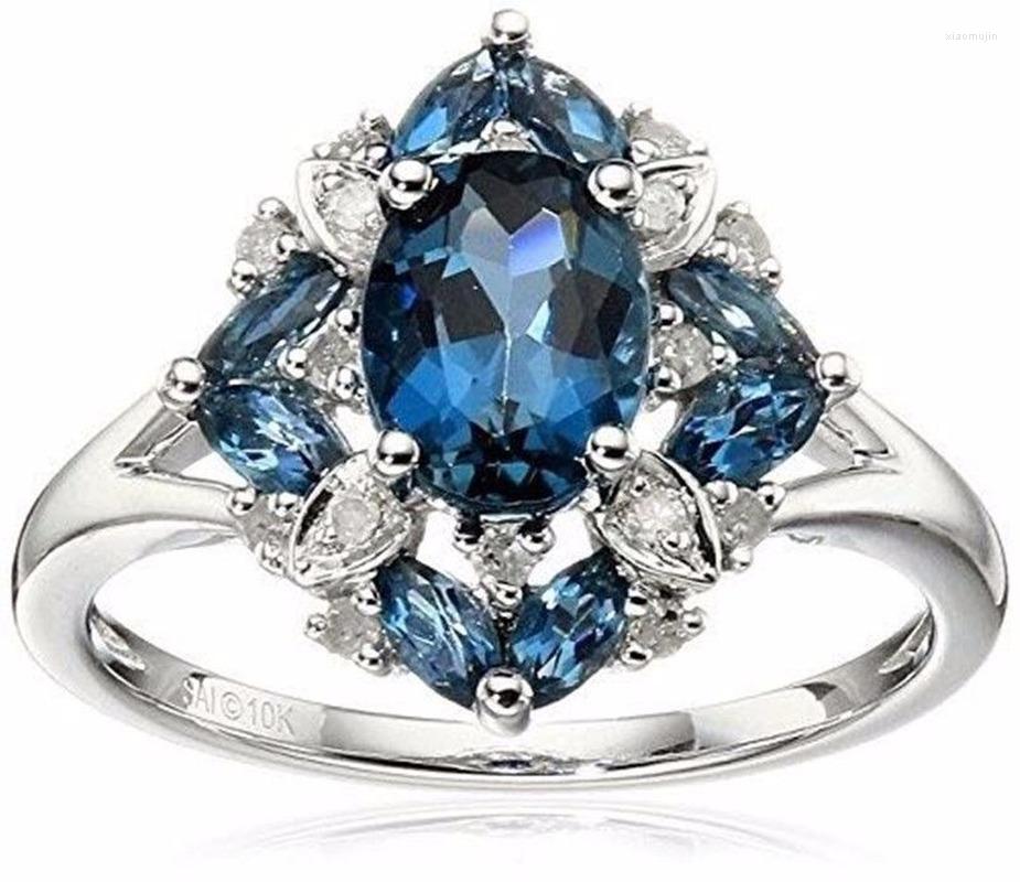 Cluster Rings Women's Fashion Luxury 925 Sterling Silver Zircon Ring Engagement Wedding Gift Jewelry
Cluster Rings Women's Fashion Luxury 925 Sterling Silver Zircon Ring Engagement Wedding Gift Jewelry