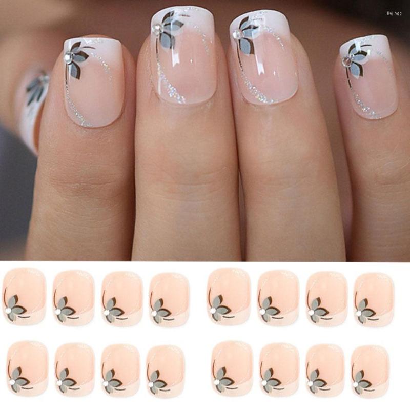 False Nails 24pcs Detachable Press On Manicure DIY French Flower LongBallerina, As show
False Nails 24pcs Detachable Press On Manicure DIY French Flower LongBallerina, As show