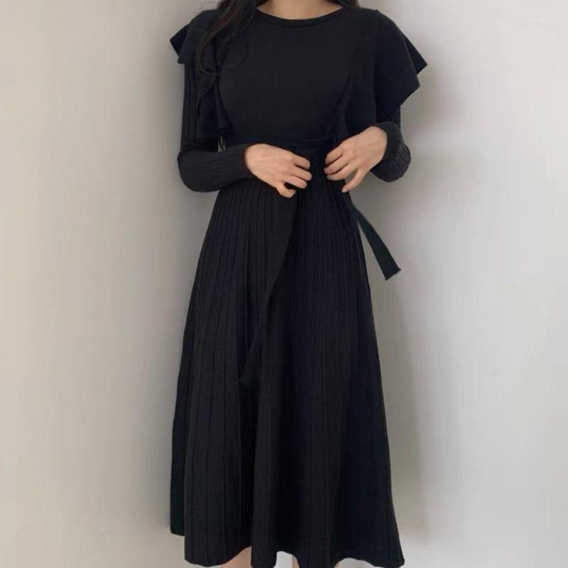 Casual Dresses Women 2023 Autumn Winter Long-sleeved Knit Female O-neck Pleated Dress Ladies Solid Color Sweater Vestidos I154, Kase
Casual Dresses Women 2023 Autumn Winter Long-sleeved Knit Female O-neck Pleated Dress Ladies Solid Color Sweater Vestidos I154, Kase