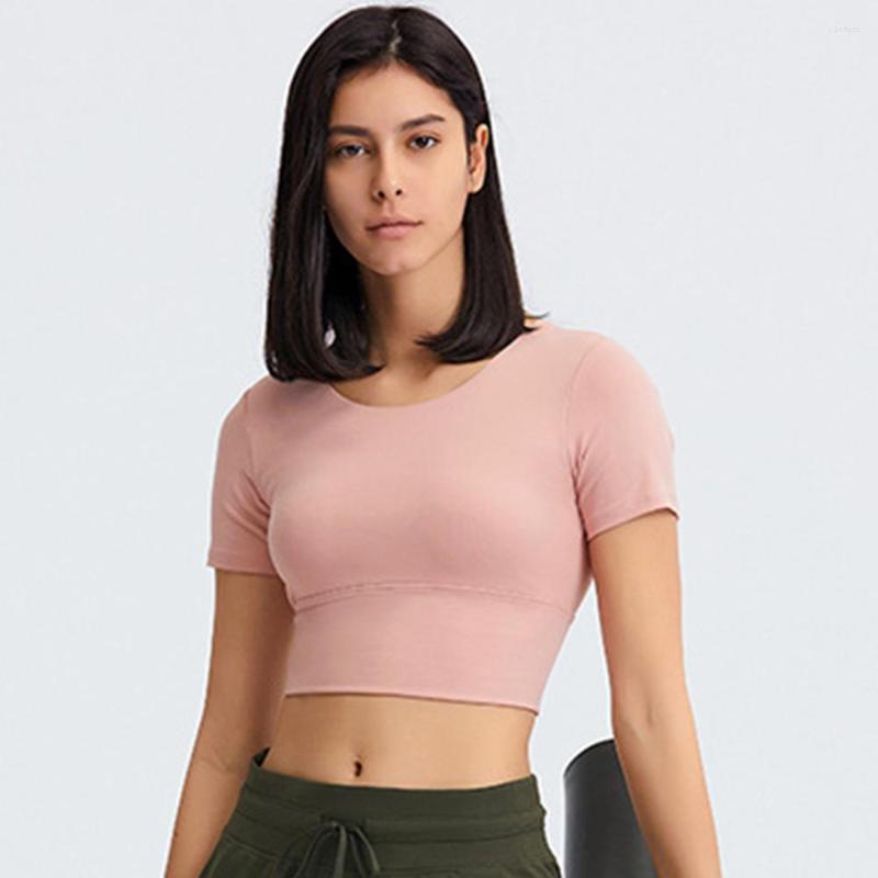 Active Shirts 2022 Summer Yoga Workout Open Back Top Short Sleeve Crop Women Spring Autumn Gym Cross Sports Shirt
Active Shirts 2022 Summer Yoga Workout Open Back Top Short Sleeve Crop Women Spring Autumn Gym Cross Sports Shirt