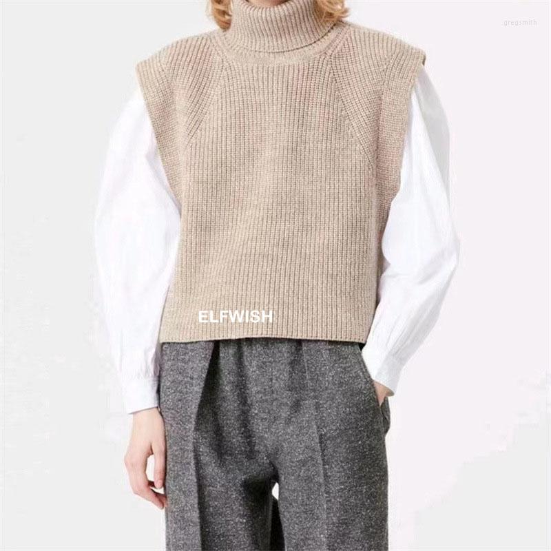 Women's Vests Woman Wool Turtleneck Sweater Waistcoat Open Sides Wide Shoulder Vest Tops High Quality, Dark grey
Women's Vests Woman Wool Turtleneck Sweater Waistcoat Open Sides Wide Shoulder Vest Tops High Quality, Dark grey