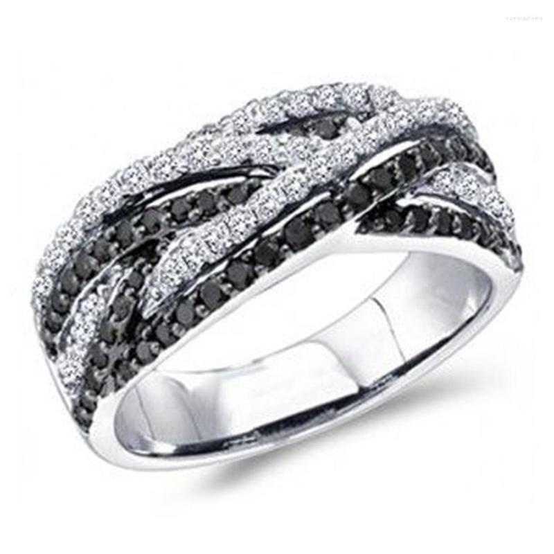 Wedding Rings Huitan Special-interested Black/White CZ Twist Design Weddings For Women 2022 Trend Female Statement Jewelry
Wedding Rings Huitan Special-interested Black/White CZ Twist Design Weddings For Women 2022 Trend Female Statement Jewelry