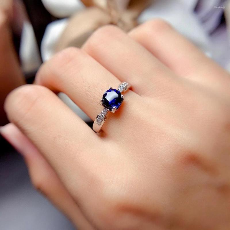 Cluster Rings Good Valentine Gift Real Aad Natural Sapphire 925 Sterling Silver Fine Jewelry
Cluster Rings Good Valentine Gift Real Aad Natural Sapphire 925 Sterling Silver Fine Jewelry