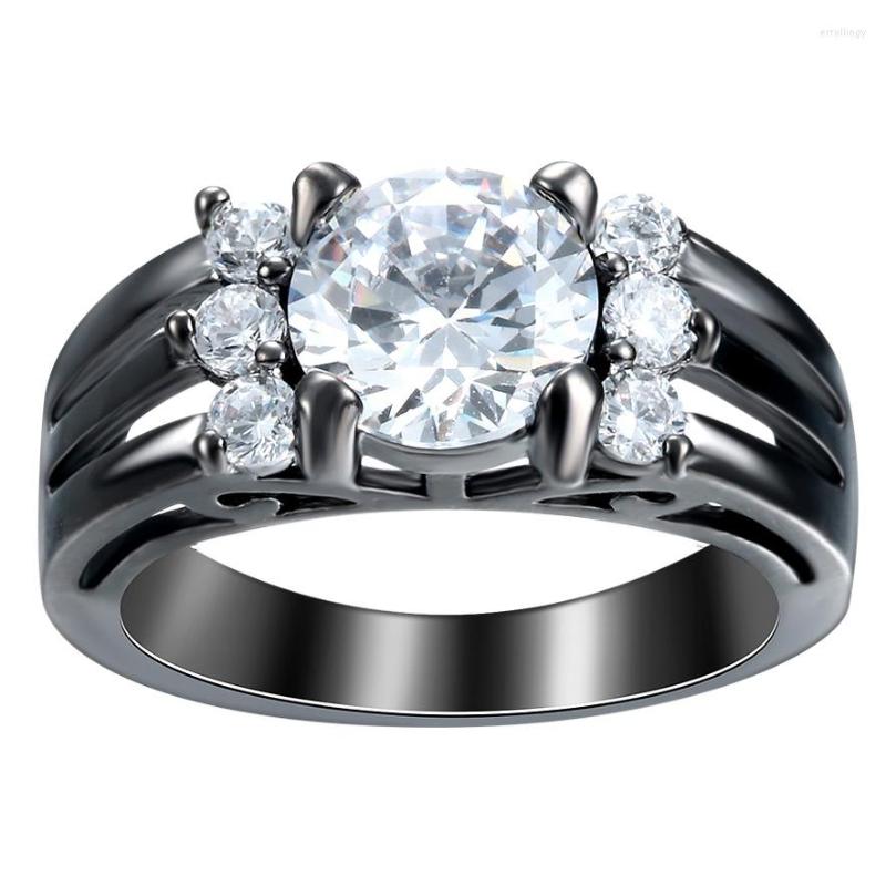 Wedding Rings 2022 Fashion Black Gun Plated Pave White CZ Zircon Jewelry For Women Party Accessories Men Design
Wedding Rings 2022 Fashion Black Gun Plated Pave White CZ Zircon Jewelry For Women Party Accessories Men Design