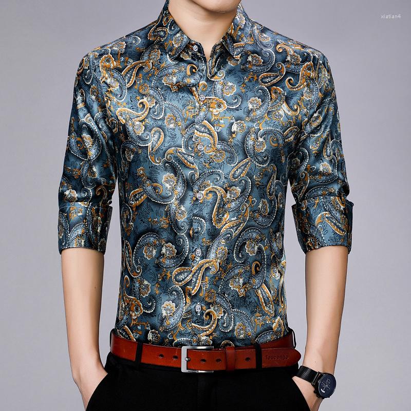 Men's Casual Shirts European Style Creative Print Middle-Aged Luxury Long Sleeve Shirt Autumn Quality Soft Smooth Fashion Men -3XL, Picture shown
Men's Casual Shirts European Style Creative Print Middle-Aged Luxury Long Sleeve Shirt Autumn Quality Soft Smooth Fashion Men -3XL, Picture shown