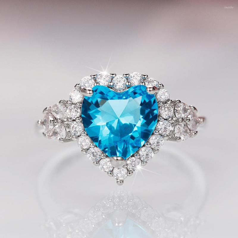 Wedding Rings CAOSHI Elegant Young Lady Party Ring With Heart Shape Design Bright Crystal CZ Accessories For Delicate Trendy Jewelry
Wedding Rings CAOSHI Elegant Young Lady Party Ring With Heart Shape Design Bright Crystal CZ Accessories For Delicate Trendy Jewelry