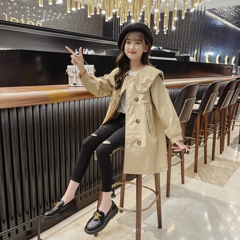 Coat 2022 Girls Long Jacket Vintage Casual England Style Children's Spring Autumn Kids Princess Clothing 4 6 8 10 12 13 14Years, As show
Coat 2022 Girls Long Jacket Vintage Casual England Style Children's Spring Autumn Kids Princess Clothing 4 6 8 10 12 13 14Years, As show