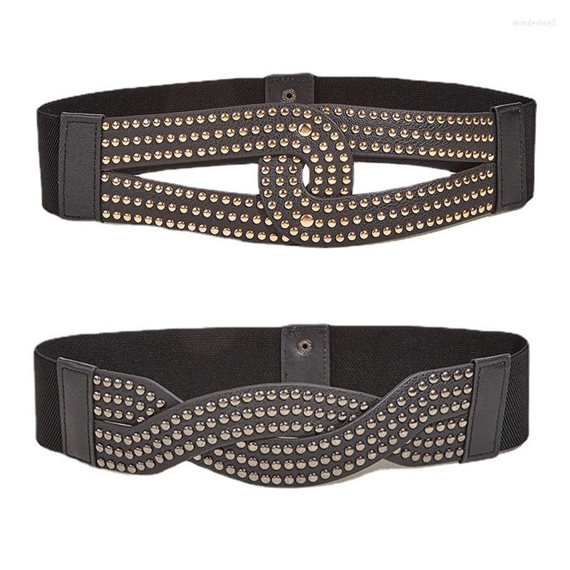 Belts High Quality Corset Elastic Waistbands Ladies Rivet Wide Girdle Dress Coat Suit Shirt Decoration Women Black Waist
Belts High Quality Corset Elastic Waistbands Ladies Rivet Wide Girdle Dress Coat Suit Shirt Decoration Women Black Waist