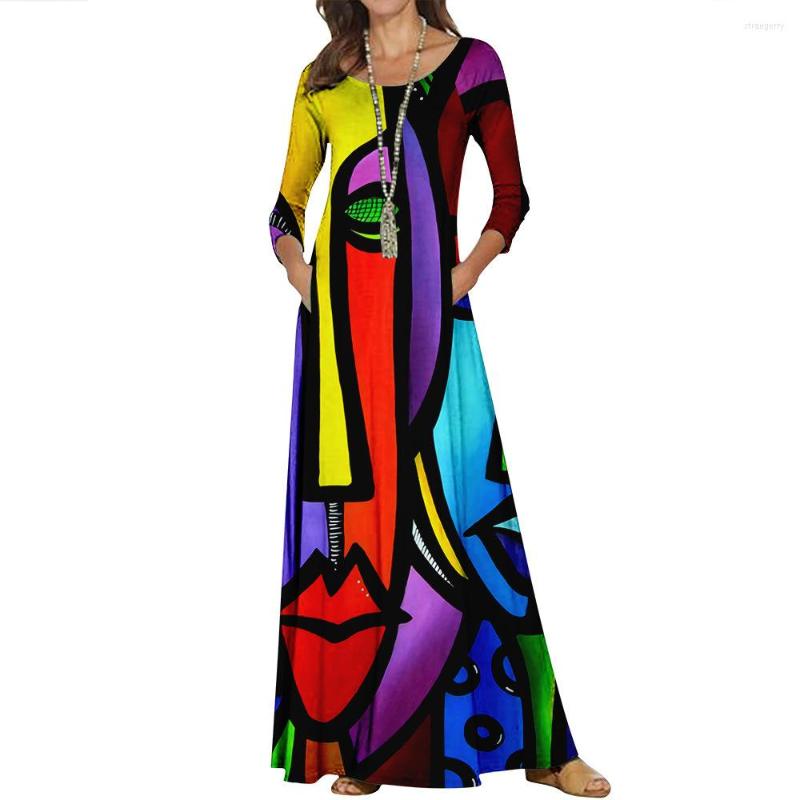 Casual Dresses Women Elegant Round-neck Long Pullover Dress Spring Lady Vintage Beach Daily Party -4XL
Casual Dresses Women Elegant Round-neck Long Pullover Dress Spring Lady Vintage Beach Daily Party -4XL