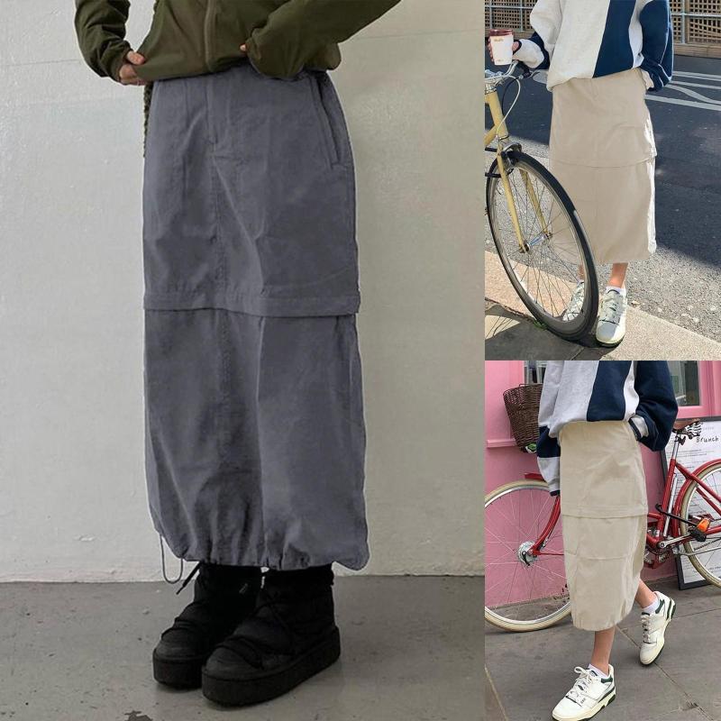 Women's Pants Women's Loose Solid Color Vintage American Work Half-Length Skirt Lady Elegant Long Palazzo Female Joggers Streetwear, Gray
Women's Pants Women's Loose Solid Color Vintage American Work Half-Length Skirt Lady Elegant Long Palazzo Female Joggers Streetwear, Gray