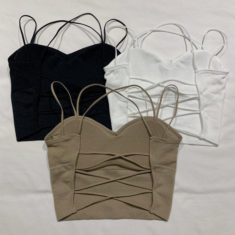 Women's Tanks Suspenders Tank Top Women 2022 Summer Sexy Cross Open Back Outside Wear Inside Tube Short Beautiful Camisole Female, Black
Women's Tanks Suspenders Tank Top Women 2022 Summer Sexy Cross Open Back Outside Wear Inside Tube Short Beautiful Camisole Female, Black