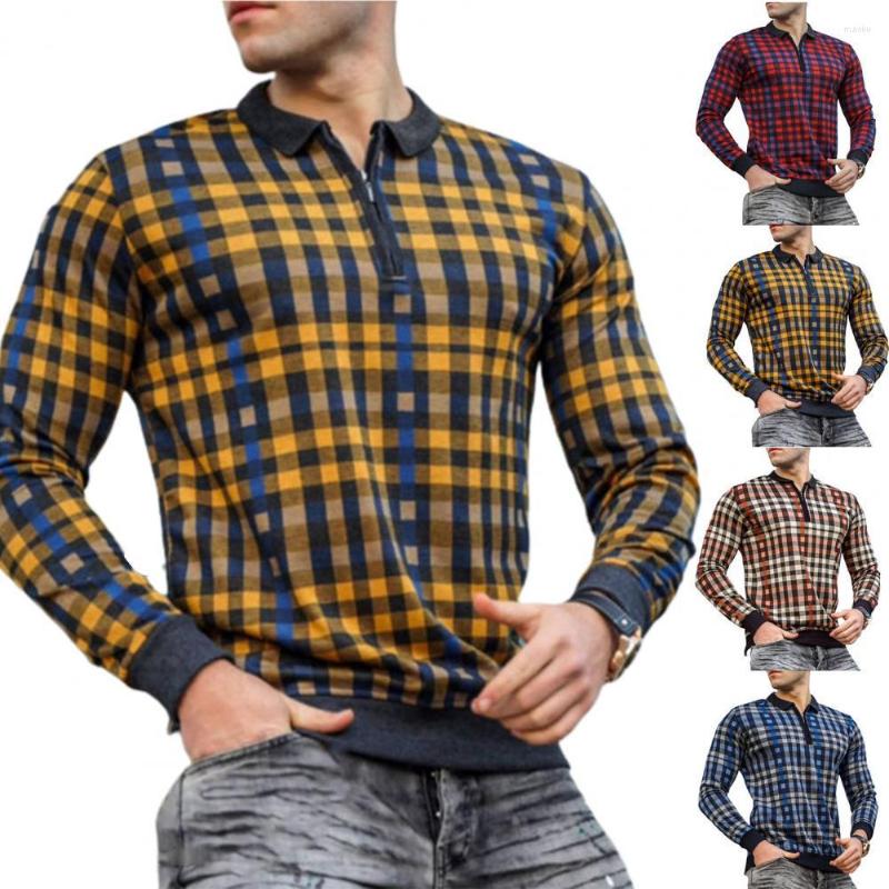 Men's Casual Shirts Men Polo Shirt Plaid Turn-down Collar Slim FitAll Match Spring Comfortable Elastic Lapel For Daily Wear School Work, Brown
Men's Casual Shirts Men Polo Shirt Plaid Turn-down Collar Slim FitAll Match Spring Comfortable Elastic Lapel For Daily Wear School Work, Brown