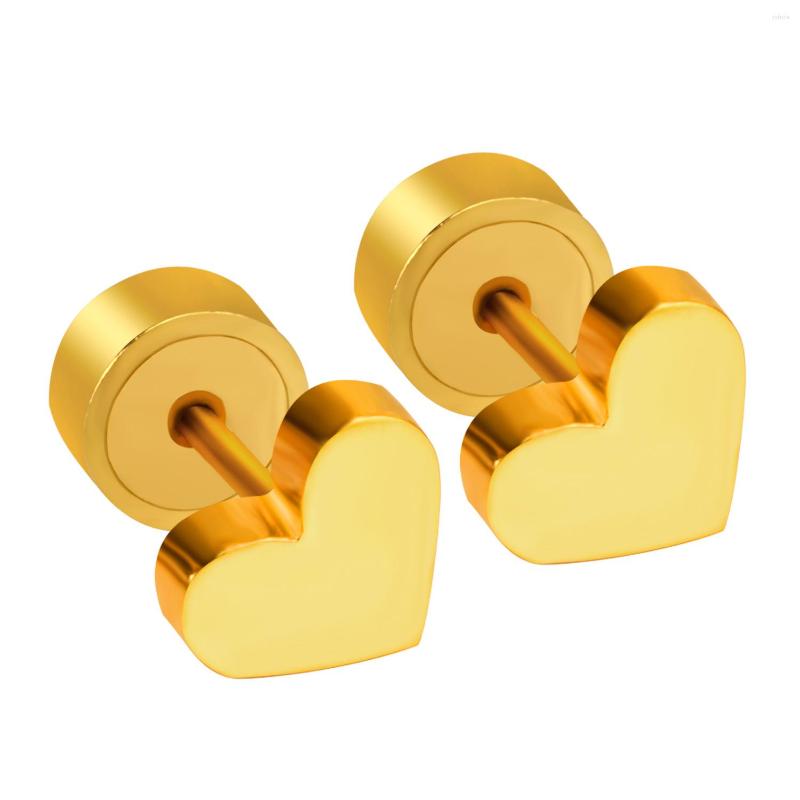 Stud Earrings LUXUSTEEL Trendy Style Stainless Steel Heart Shape Gold Color Anti-allergy Ladies Small Ear Studs Party Jewelry
Stud Earrings LUXUSTEEL Trendy Style Stainless Steel Heart Shape Gold Color Anti-allergy Ladies Small Ear Studs Party Jewelry