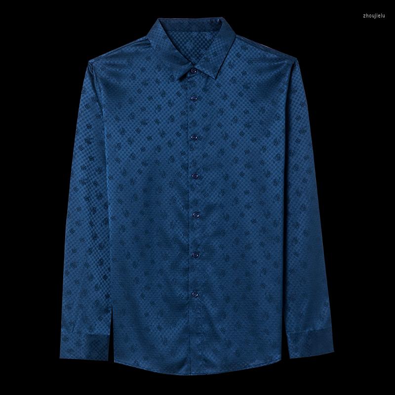 Men's Casual Shirts 2022 Men's Business Silk Shirt For Men Clothing Social Male Blouse Long Sleeve Cardigan Blouses And Button UP Luxury, Blue
Men's Casual Shirts 2022 Men's Business Silk Shirt For Men Clothing Social Male Blouse Long Sleeve Cardigan Blouses And Button UP Luxury, Blue