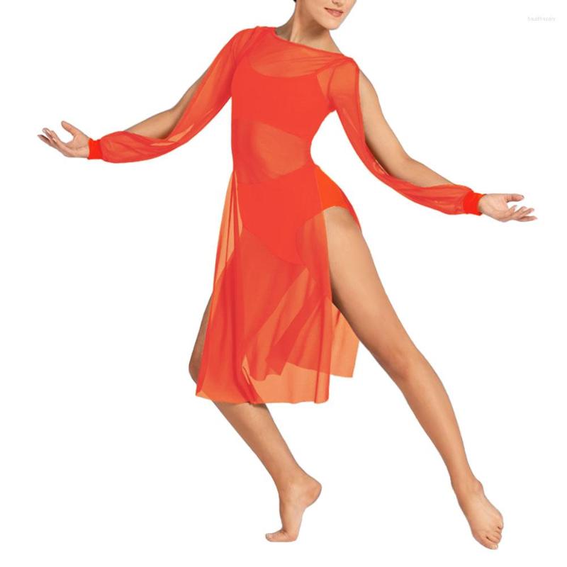 Stage Wear 3 Piece Modern Ballet Dance Costume Outfit Slites Open Sleeves Boat Neck Side Splits Mesh Dress With Bras Top & Brief, Beige
Stage Wear 3 Piece Modern Ballet Dance Costume Outfit Slites Open Sleeves Boat Neck Side Splits Mesh Dress With Bras Top & Brief, Beige