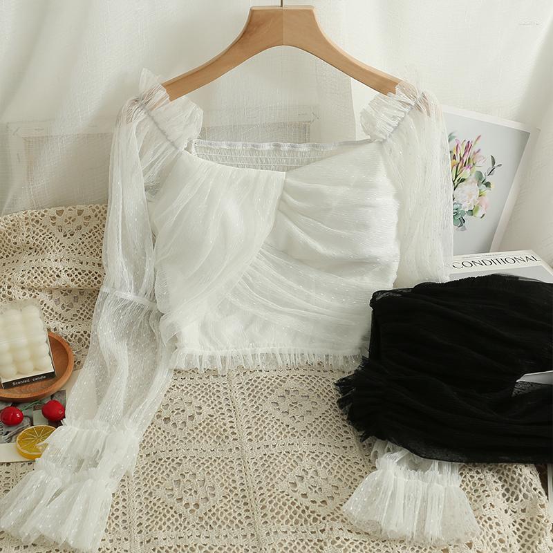 Women's Blouses Hikigawa Chic Fashion Womrn Tops Retro Gentle Sexy Slash Shoulder Deep Neck Mesh Shirts Early Autumn Thin Long Sleeve Top, Black
Women's Blouses Hikigawa Chic Fashion Womrn Tops Retro Gentle Sexy Slash Shoulder Deep Neck Mesh Shirts Early Autumn Thin Long Sleeve Top, Black