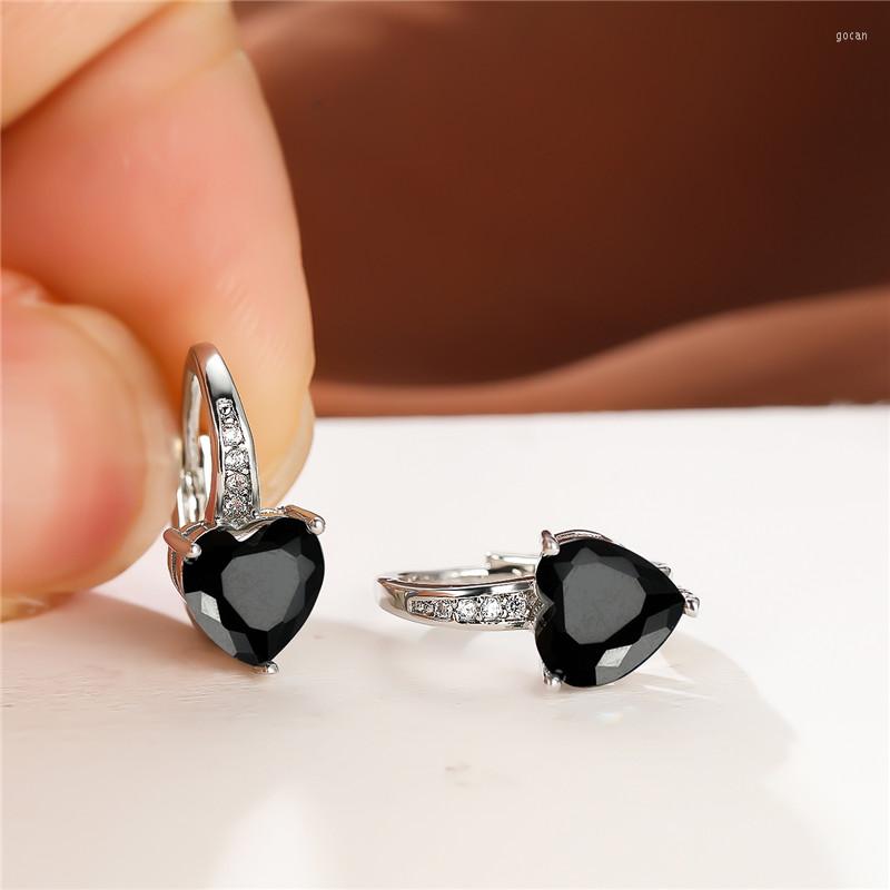 Hoop Earrings Cute Female Crystal Stone Rainbow Zircon Heart Boho Silver Color Wedding For Women
Hoop Earrings Cute Female Crystal Stone Rainbow Zircon Heart Boho Silver Color Wedding For Women