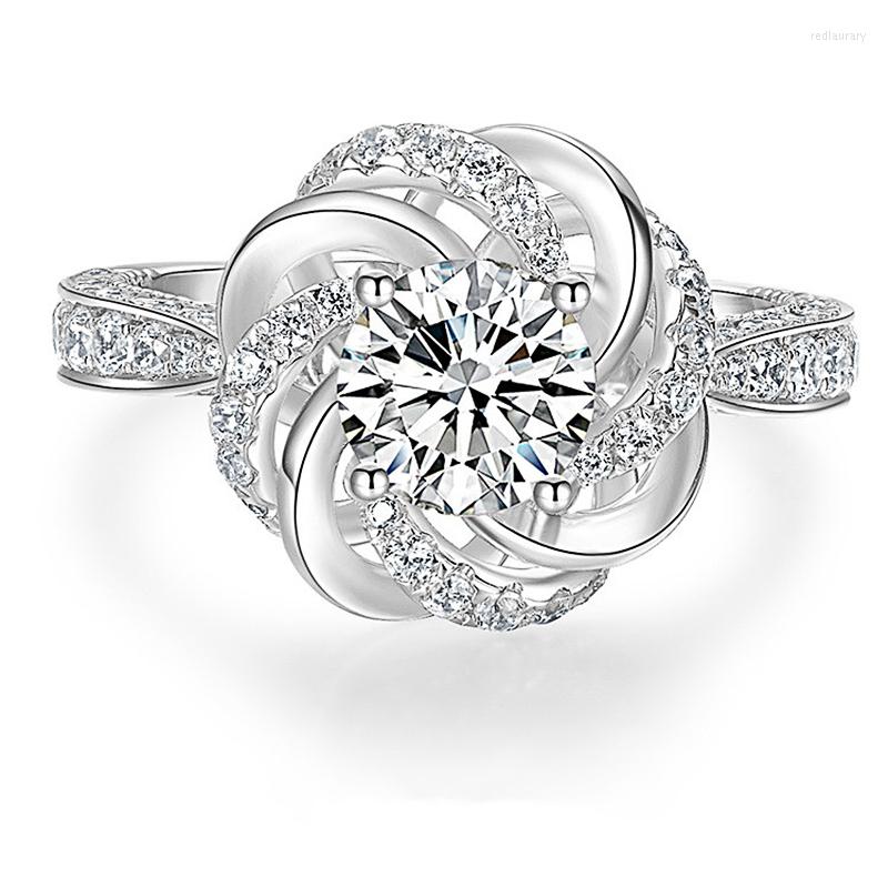 Wedding Rings Huitan White Cubic Zircon Flower Shaped Ring Women Engagement Accessories Silver Plated Romantic Trendy Jewelry
Wedding Rings Huitan White Cubic Zircon Flower Shaped Ring Women Engagement Accessories Silver Plated Romantic Trendy Jewelry