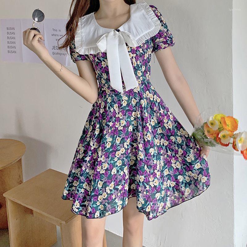 Party Dresses Heydress 2022 Summer Women Floral Print Turn Down Collar A-line Dress Female Bown Short Sleeve Purple Fairy Holiday Sweet
Party Dresses Heydress 2022 Summer Women Floral Print Turn Down Collar A-line Dress Female Bown Short Sleeve Purple Fairy Holiday Sweet