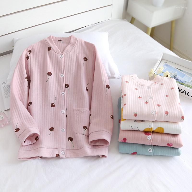 Women's Sleepwear Japanese Style Autumn And Winter All-in-one Blouse Ladies Pure Cotton Thickening Air Warm Home Clothes Women Pajamas, Little pink orange
Women's Sleepwear Japanese Style Autumn And Winter All-in-one Blouse Ladies Pure Cotton Thickening Air Warm Home Clothes Women Pajamas, Little pink orange