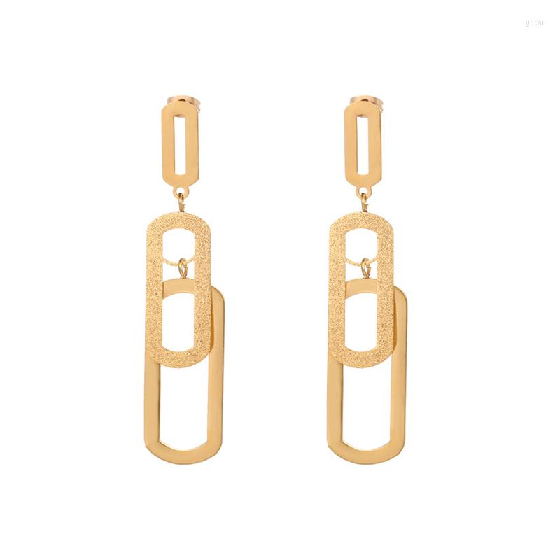 Hoop Earrings Vintage For Women Girl Geometric Statement Titanium Metal Long Drop Trendy Earings Korean Jewelry Accessories
Hoop Earrings Vintage For Women Girl Geometric Statement Titanium Metal Long Drop Trendy Earings Korean Jewelry Accessories