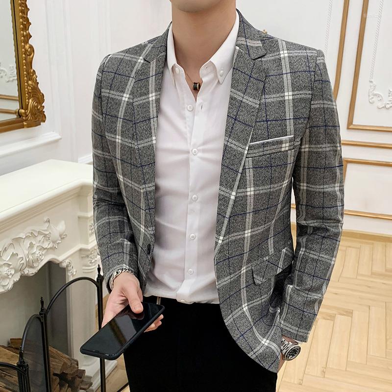 Men's Suits Plaid Blazer For Men Casual Masculino Stylish Pattern Check Slim Fit Vintage Terno, Blue
Men's Suits Plaid Blazer For Men Casual Masculino Stylish Pattern Check Slim Fit Vintage Terno, Blue