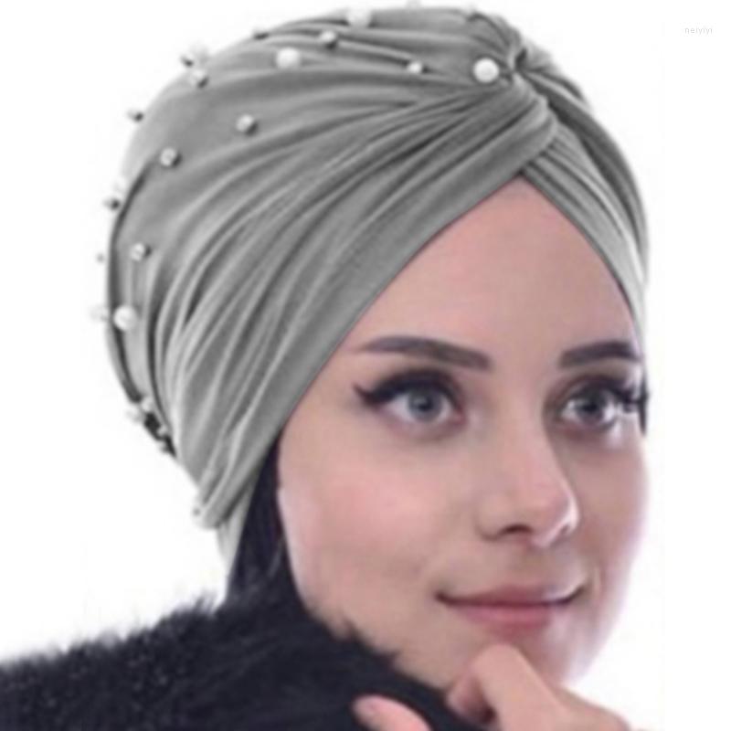 Ethnic Clothing Turbans For Women Pearls Turban Femme Musulman Ladies Head Scarf Cap Winter Hat Turbante Mujer
Ethnic Clothing Turbans For Women Pearls Turban Femme Musulman Ladies Head Scarf Cap Winter Hat Turbante Mujer