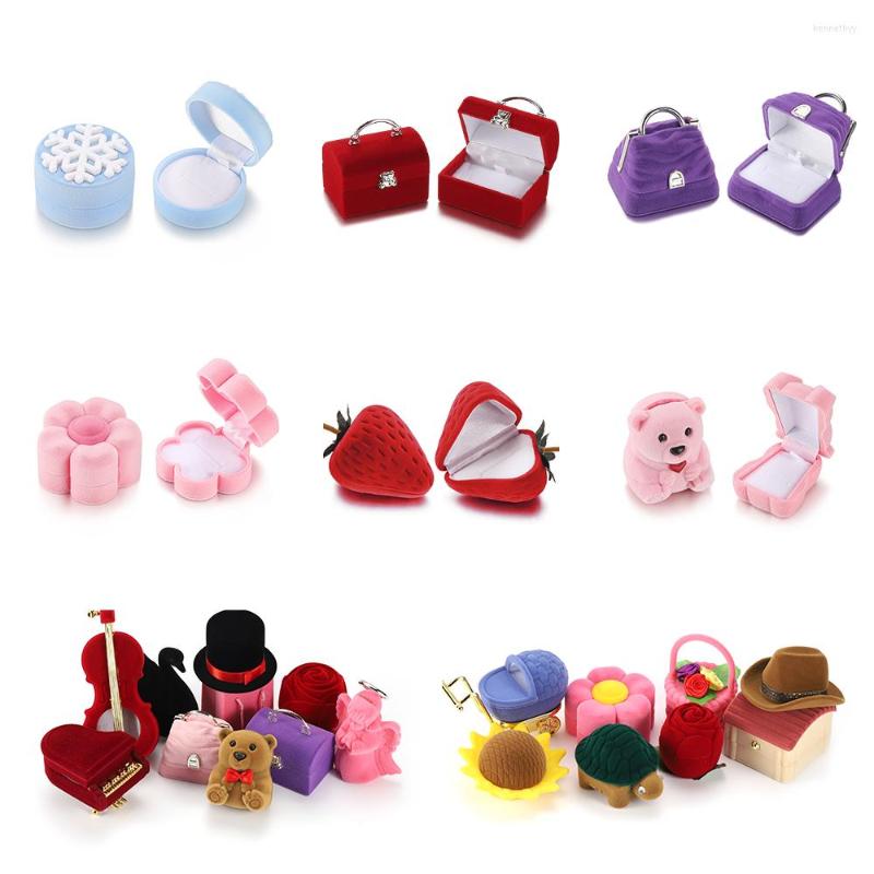 Jewelry Pouches 1pcs Velvet Storage Display Case Cute Earrings Wedding Ring Package Gift Box Container For Necklace Bracelet Holder 
Jewelry Pouches 1pcs Velvet Storage Display Case Cute Earrings Wedding Ring Package Gift Box Container For Necklace Bracelet Holder