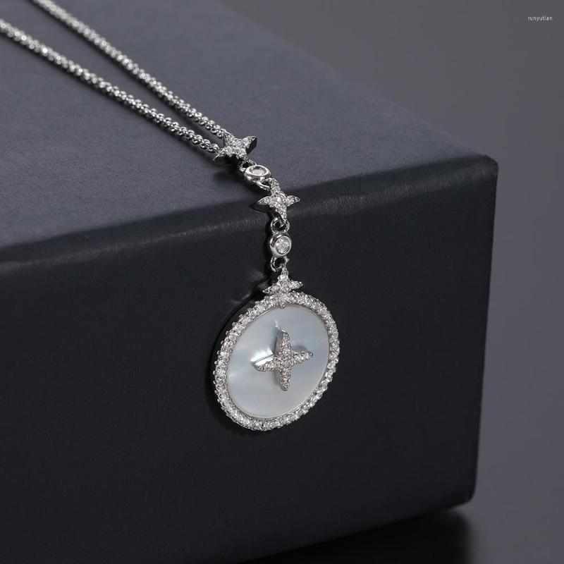 Pendant Necklaces UMGODLY Brand Mother Shell Necklace Fashion Full Multicolor Cubic Zirconia Charm Star Women Party Jewelry Arrival
Pendant Necklaces UMGODLY Brand Mother Shell Necklace Fashion Full Multicolor Cubic Zirconia Charm Star Women Party Jewelry Arrival