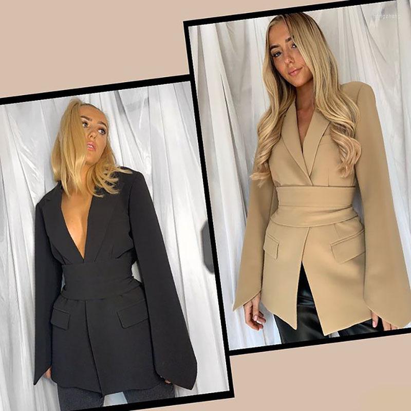 Women's Suits 2022 Office Ladies Blazer Women With Belt Outerwear Women's Jackets Long Sleeve Elegant White Black Jacket Female Texudo, Blue
Women's Suits 2022 Office Ladies Blazer Women With Belt Outerwear Women's Jackets Long Sleeve Elegant White Black Jacket Female Texudo, Blue